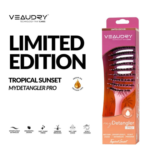 Veaudry - myDetangler Pro | Limited Edition Tropical Sunset (Pink)
