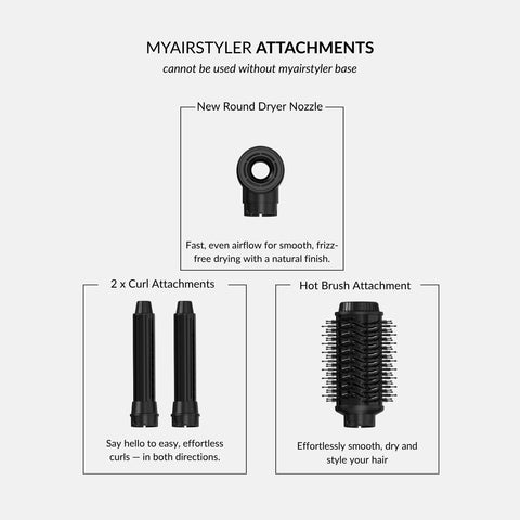 Veaudry myAirStyler [3-in-1] Hot Brush & Air Curler