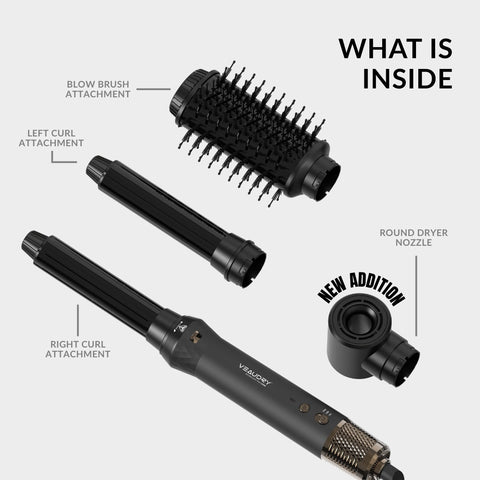 Veaudry myAirStyler [3-in-1] Hot Brush & Air Curler