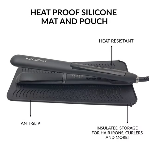 Veaudry Heat-Proof Mat & Pouch [Black]
