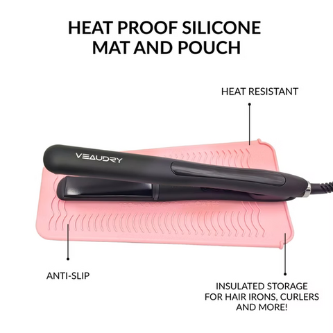 Veaudry Heat-Proof Mat & Pouch [Pink]